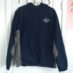 DISNEY navy blue windbreaker zip up hoodie size M